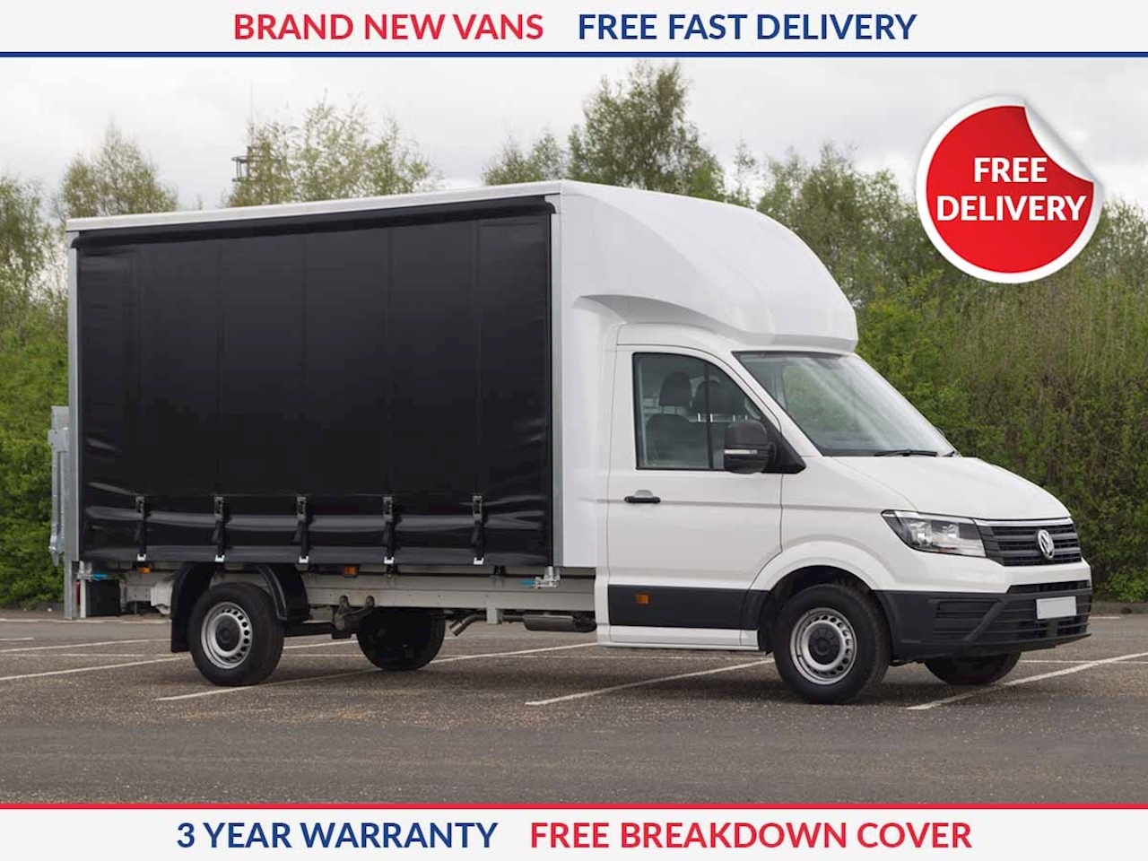 Volkswagen Crafter 2.0 TDI 140PS Commerce Business Curtain Side